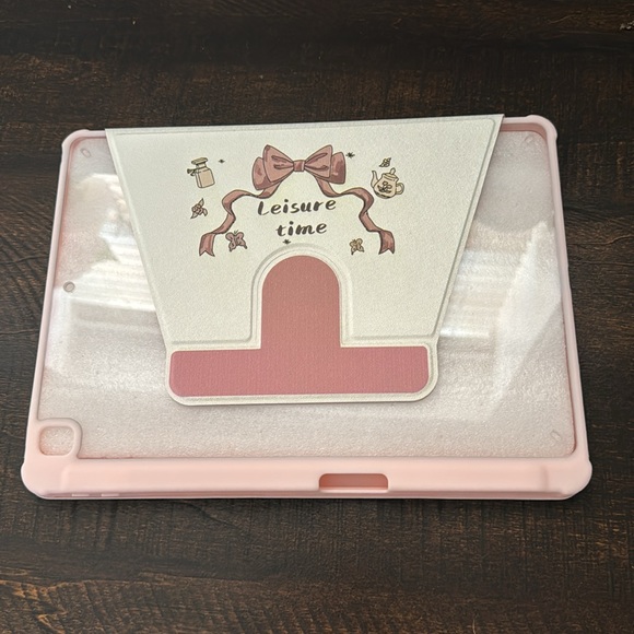 🧸 NWT Whimsical Pearl & Pink iPad Cover 7th 8th & 9th Generation 360 Rotation - Picture 5 of 6